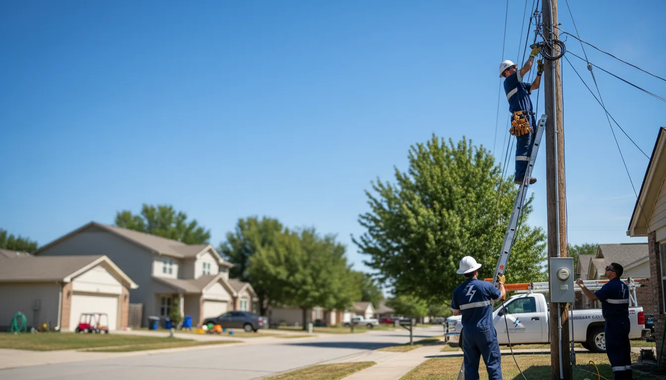 Residential electrician providing installation services in Kerkhoven, MN